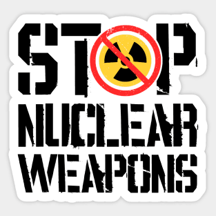 Stop Nuclear Weapons Sticker